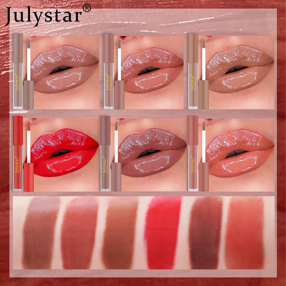 Julystar lip glaze water light mirror lasting moisturizing lip gloss cross-border wholesale does not fade European and American lip gloss