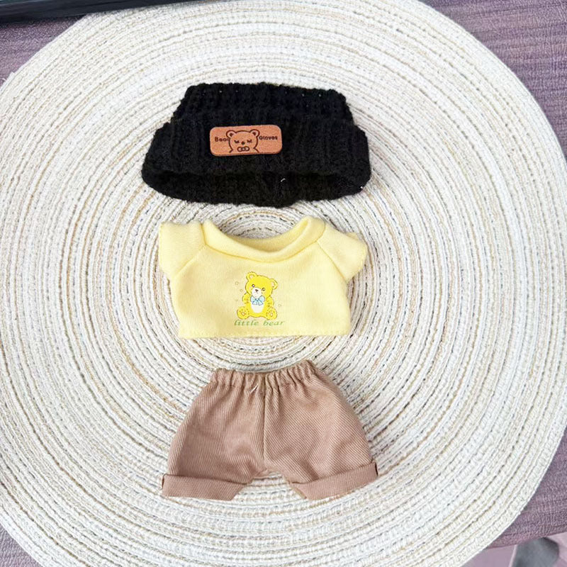 The first, second and third generation keychain Labubu clothes pendant Labubu baby clothes cool street style suit cute