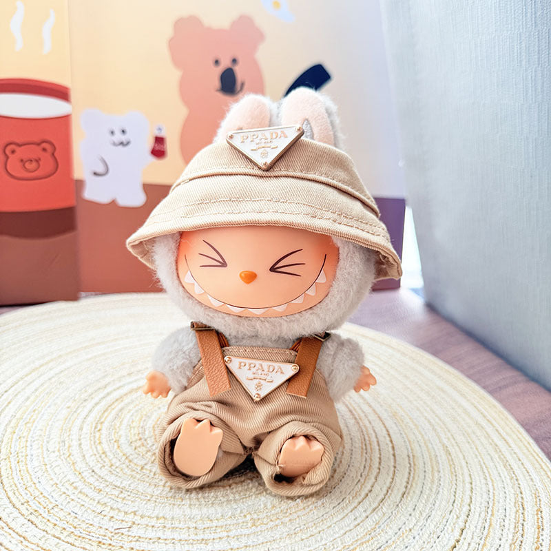 The first, second and third generation Labubu clothes pendant Labubu sitting baby clothes LA baseball sports suit is trendy and cute