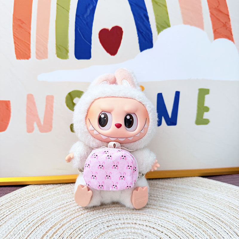 One, two and three generations of Rab cloth bag accessories 17cm blind box labubu pendant messenger bag kettle bag accessories