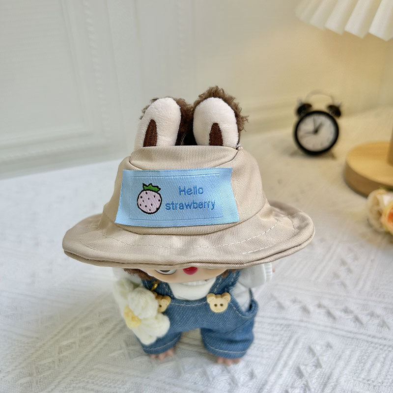 17Cm blind box Rab cloth for the star light blue overalls set carrot overalls two-piece set pendant clothes
