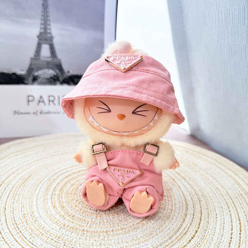 The first, second and third generation Labubu clothes pendant Labubu sitting baby clothes LA baseball sports suit is trendy and cute
