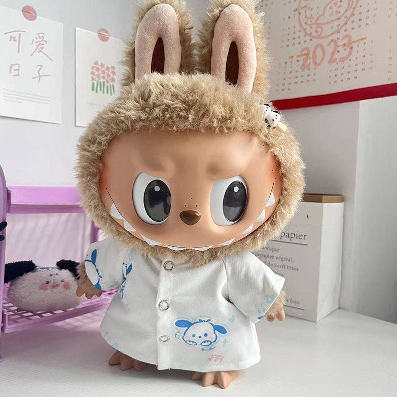 38Cm Labubu Plush Doll Clothes New Labubu Time to Chill Doll Clothes