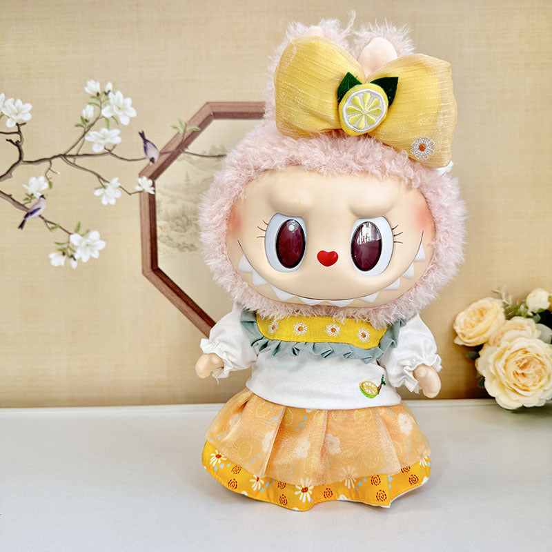 38Cm Labubu Vinyl Plush Doll Clothes Labubu Time to Chill Doll Clothes