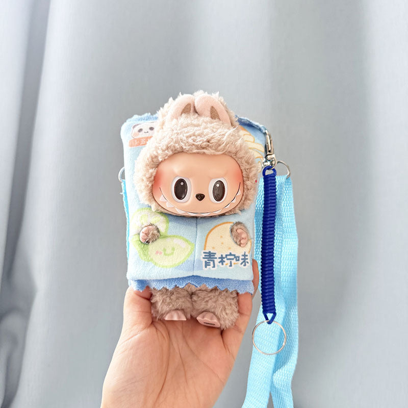 Baby clothes 17cm pendant blind box Labubu clothes Labubu doll for corn potted plant takeout bag cute and cute