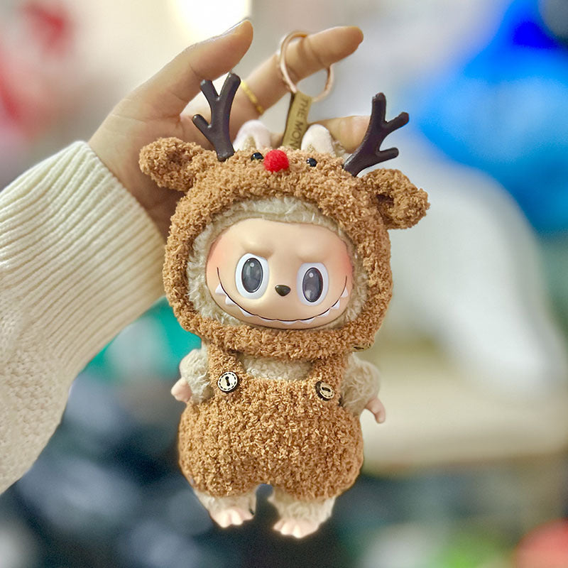 17Cm blind box Rab cloth for pure handmade series Year of the Dragon suit onesie suit labubu pendant clothes