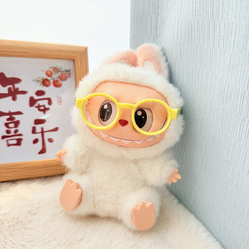 17Cm Labubuwa clothes LABUBU blind box sitting party one two three generations cute sweetheart Sugra dress cute