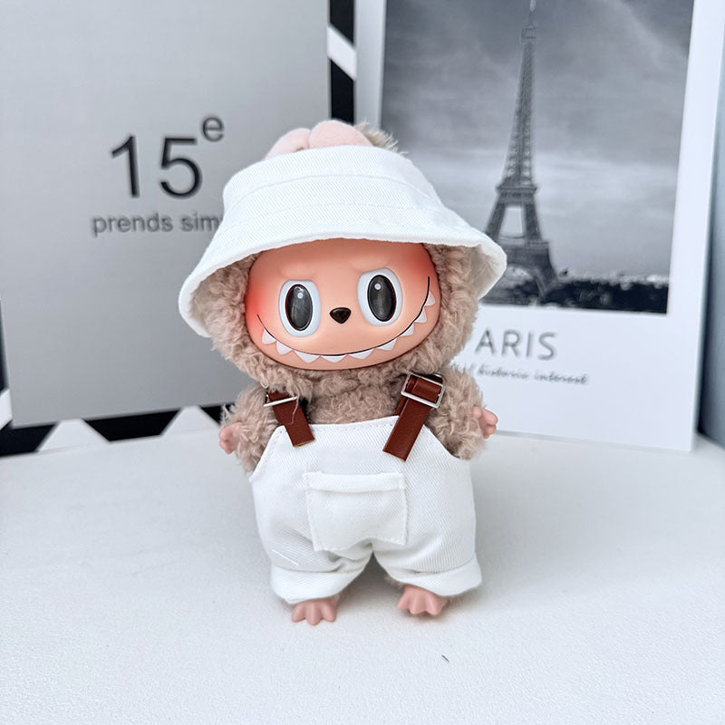 The first, second and third generation Labubu clothes pendant Labubu sitting baby clothes LA baseball sports suit is trendy and cute