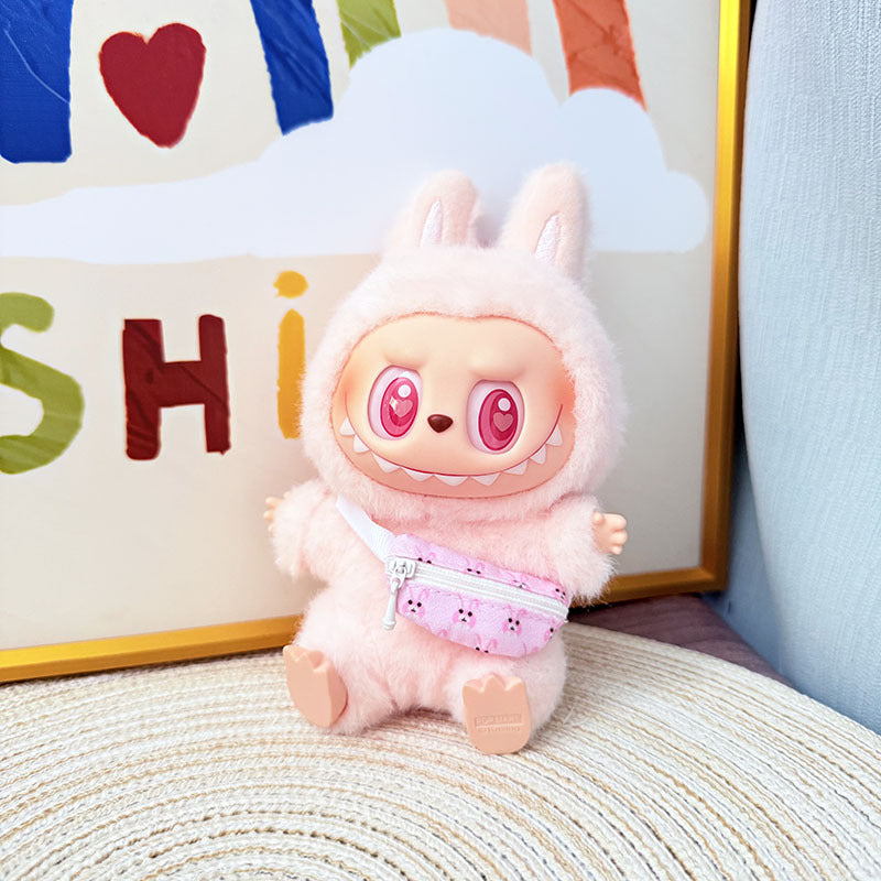 One, two and three generations of Rab cloth bag accessories 17cm blind box labubu pendant camera kettle bag accessories cute