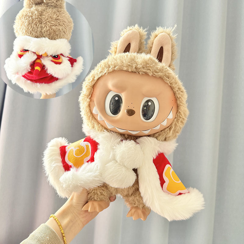 38Cm Labubu Vinyl Plush Doll Clothes Labubu Time to Chill Doll Clothes