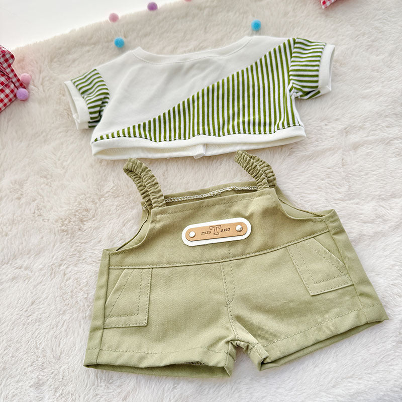 38Cm Labubu plush doll clothes for Labubu sweetheart doll baby clothes casual jacket set cute