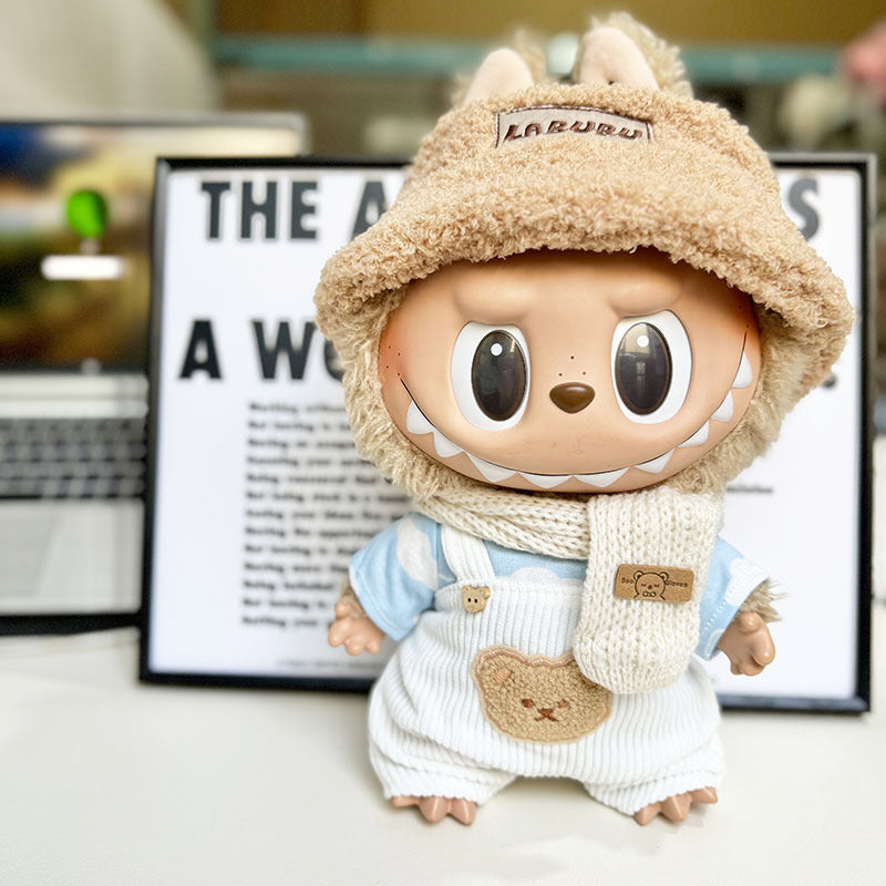 38Cm Labubu Vinyl Plush Doll Clothes Labubu Time to Chill Doll Clothes
