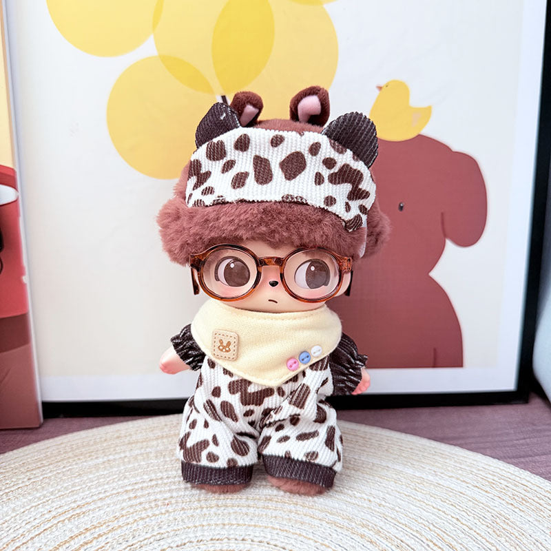 POP MART plush pendant DIMOO vinyl clothes Brutova clothes literary blue wind cocoa ranch set
