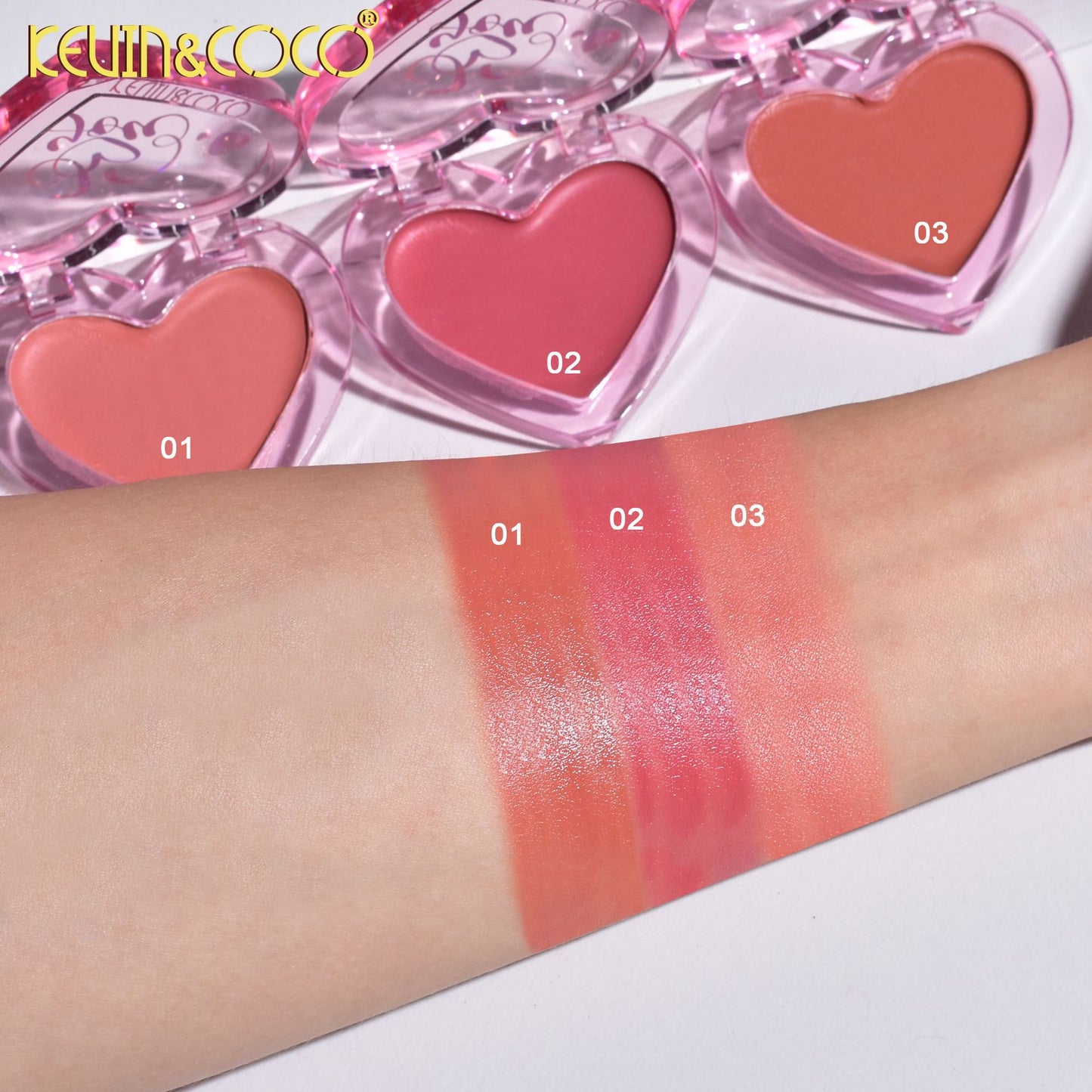 KEVIN & COCO Valentine's Day Collection Starlight Love Double Drawer Set Eyeshadow Blush