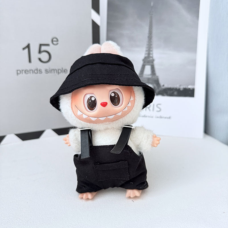 The first, second and third generation Labubu clothes pendant Labubu sitting baby clothes LA baseball sports suit is trendy and cute