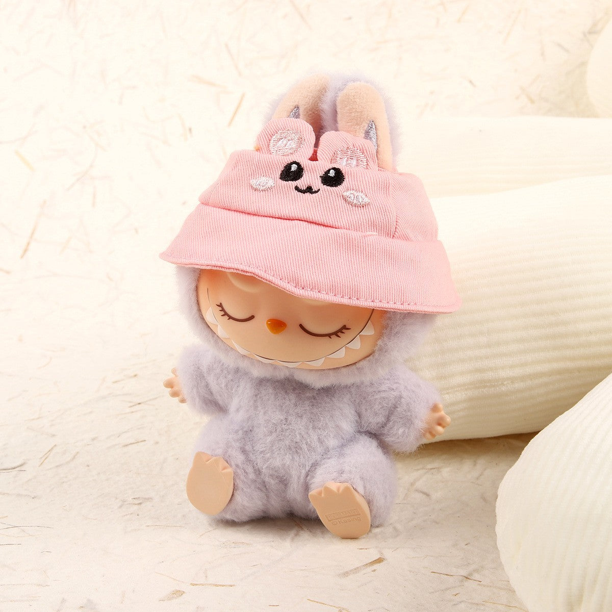 First and second generation keychain Labubu clothes pendant Labubu baby clothes cat puppy fish overalls set cute