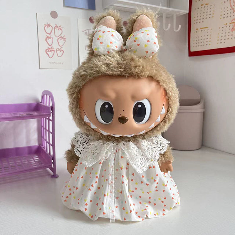 38Cm Labubu Plush Doll Clothes New Labubu Time to Chill Doll Clothes