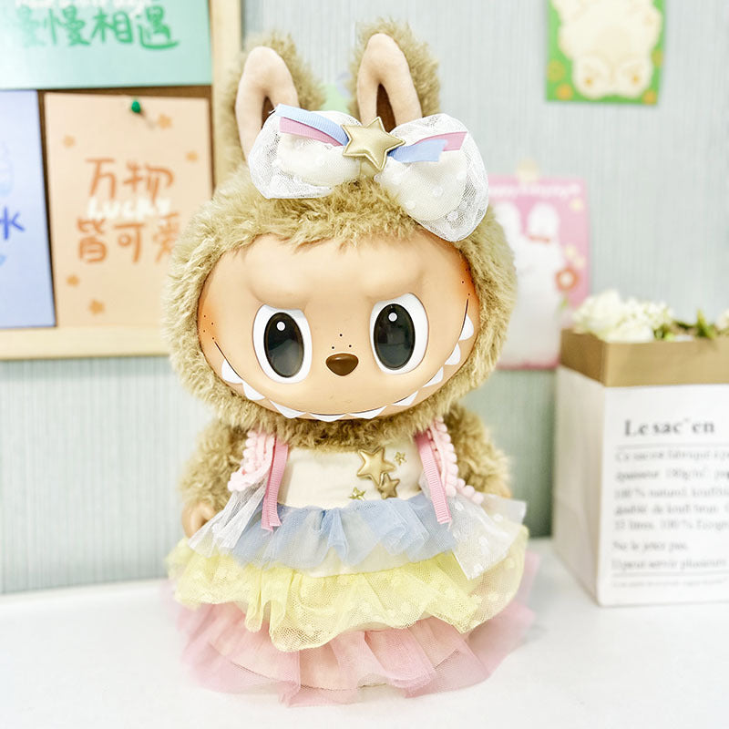 38Cm Labubu Plush Doll Clothes New Labubu Time to Chill Doll Clothes