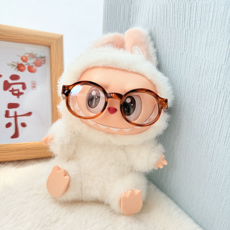 17Cm Labubuwa clothes LABUBU blind box sitting party one two three generations cute sweetheart Sugra dress cute