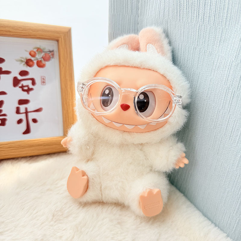 17Cm Labubuwa clothes LABUBU blind box sitting party one two three generations cute sweetheart Sugra dress cute