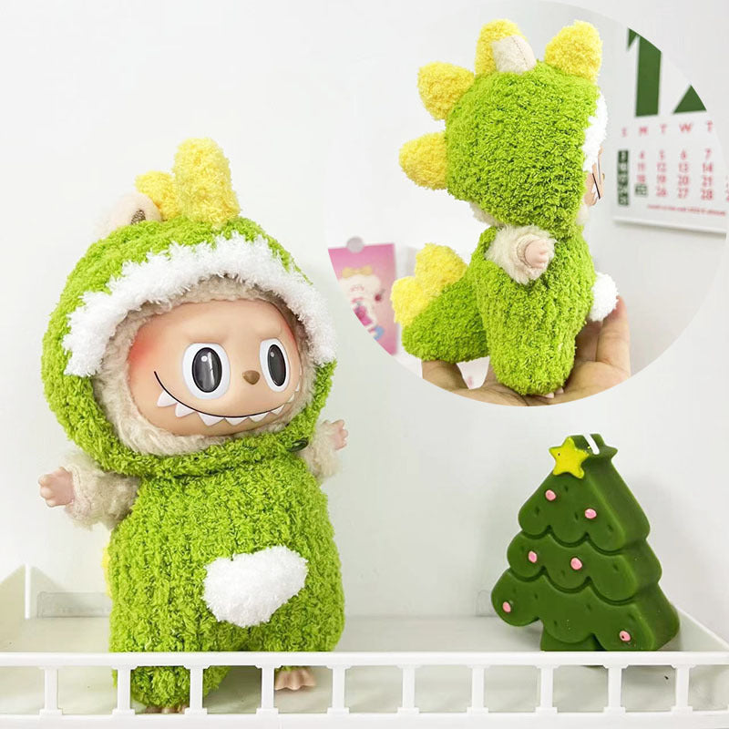 17Cm blind box Rab cloth for pure handmade series Year of the Dragon suit onesie suit labubu pendant clothes
