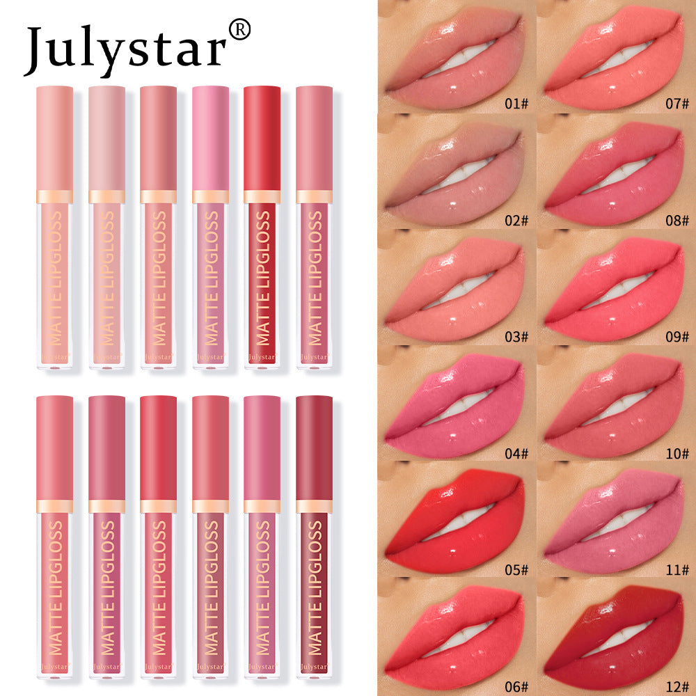 European and American makeup water gloss lip glaze mirror lip gloss liquid natural long-lasting moisturizing non-decolorizing lip gloss