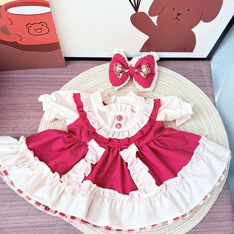 38Cm Labubu vinyl plush doll clothes for Labubu doll clothes Rita princess dress suit women