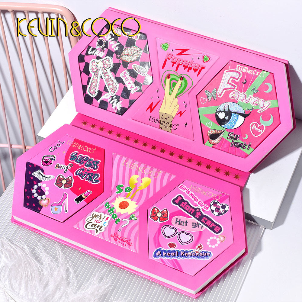 KEVIN & COCO 32-color bow, eyeshadow beads matte, inner pocket dead plate