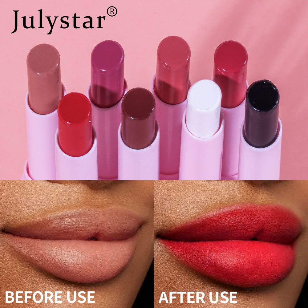 Halloween matte velvet lipstick cross-border beauty does not fade and does not stick to the cup, natural and long-lasting moisturizing black lipstick