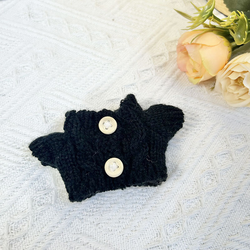 17Cm blind box rabub sweater pants macaron labubu pendant doll knitted sweater new year sweater cute