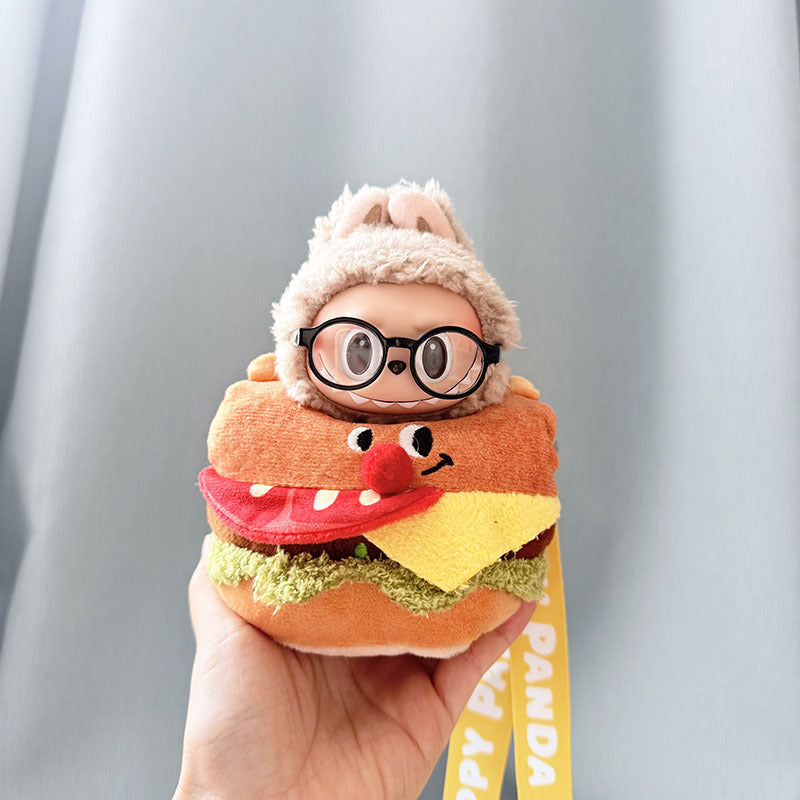 Baby clothes 17cm pendant blind box Labubu clothes Labubu doll for corn potted plant takeout bag cute and cute