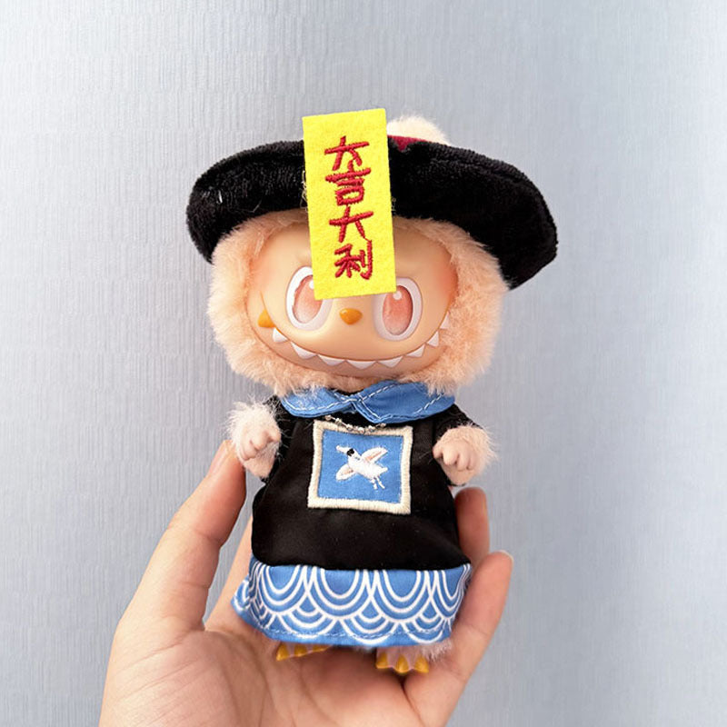 The first, second and third generation Labubu clothes pendant Labubu sitting baby clothes happy ghost suit baby clothes Mr. Zombie clothes