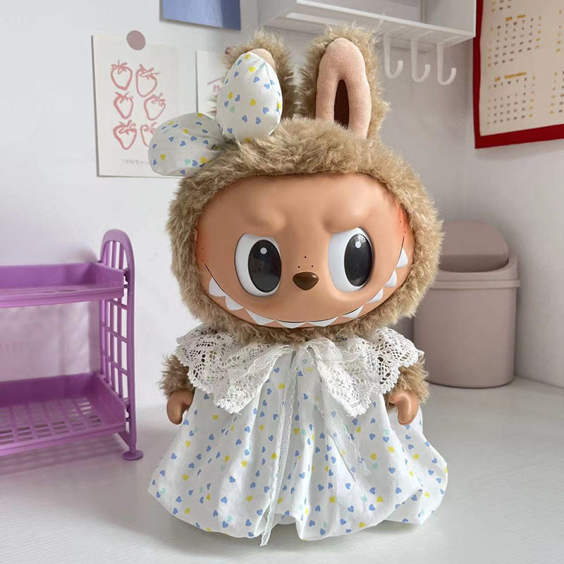 38Cm Labubu Plush Doll Clothes New Labubu Time to Chill Doll Clothes