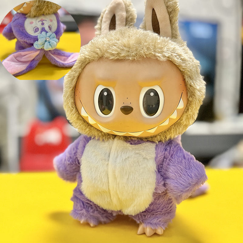 38Cm Labubu plush doll clothes for Labubu doll clothes Christmas suit Casual bear sweater