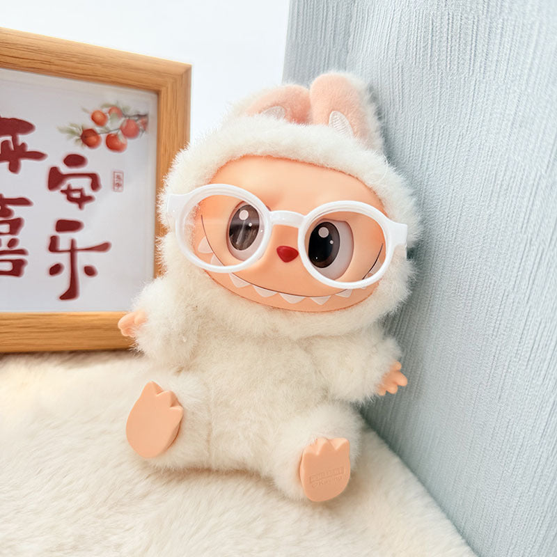 17Cm Labubuwa clothes LABUBU blind box sitting party one two three generations cute sweetheart Sugra dress cute