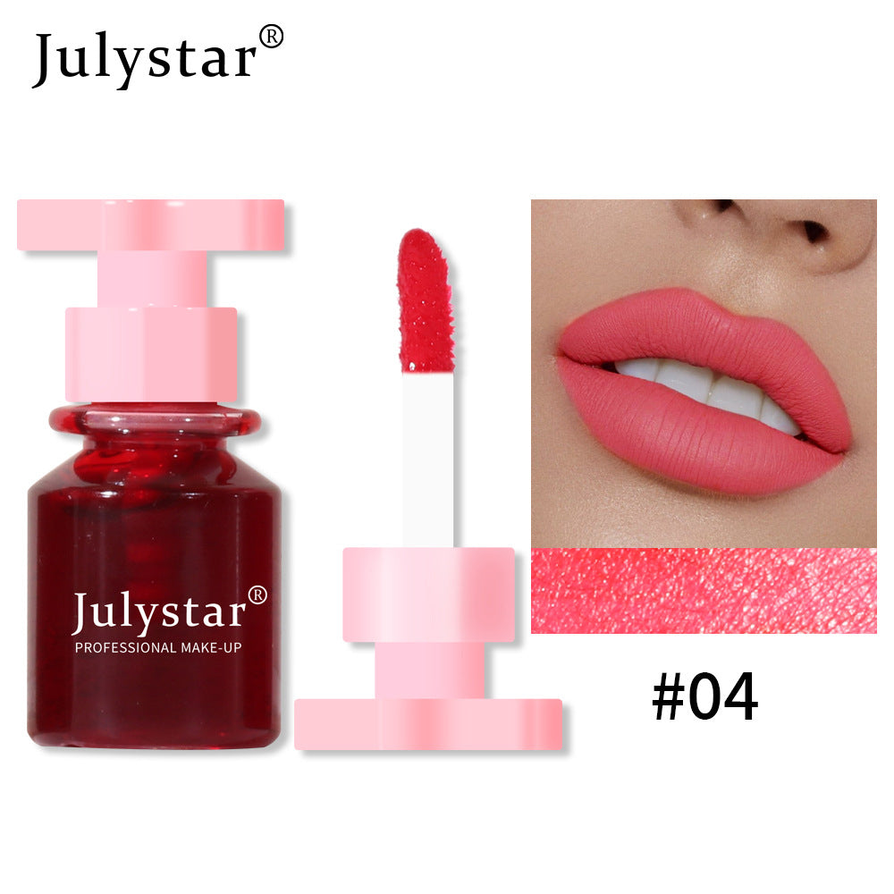 6-Color moisturizing lip glaze lasting non-fading, dye lip liquid cross-border makeup non-stick cup lip gloss matte lipstick water