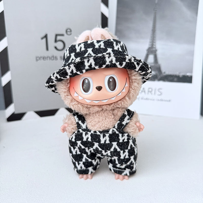 The first, second and third generation Labubu clothes pendant Labubu sitting baby clothes LA baseball sports suit is trendy and cute