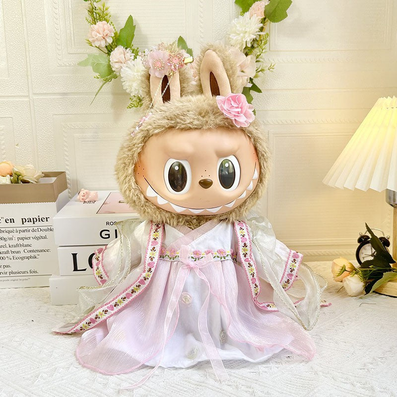 38Cm Labubu plush doll clothes for Labubu doll clothes MOKOKO sweetheart antique hanfu