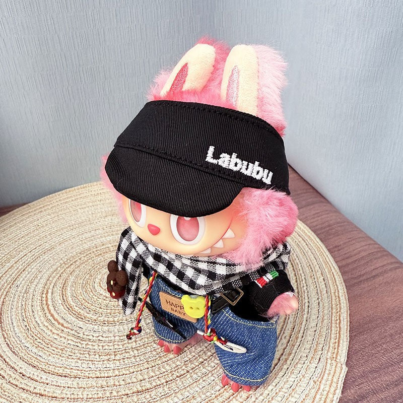 The first, second and third generation Labubu clothes pendant Labubu sitting party baby clothes starlight pearl skirt set is cute and cute