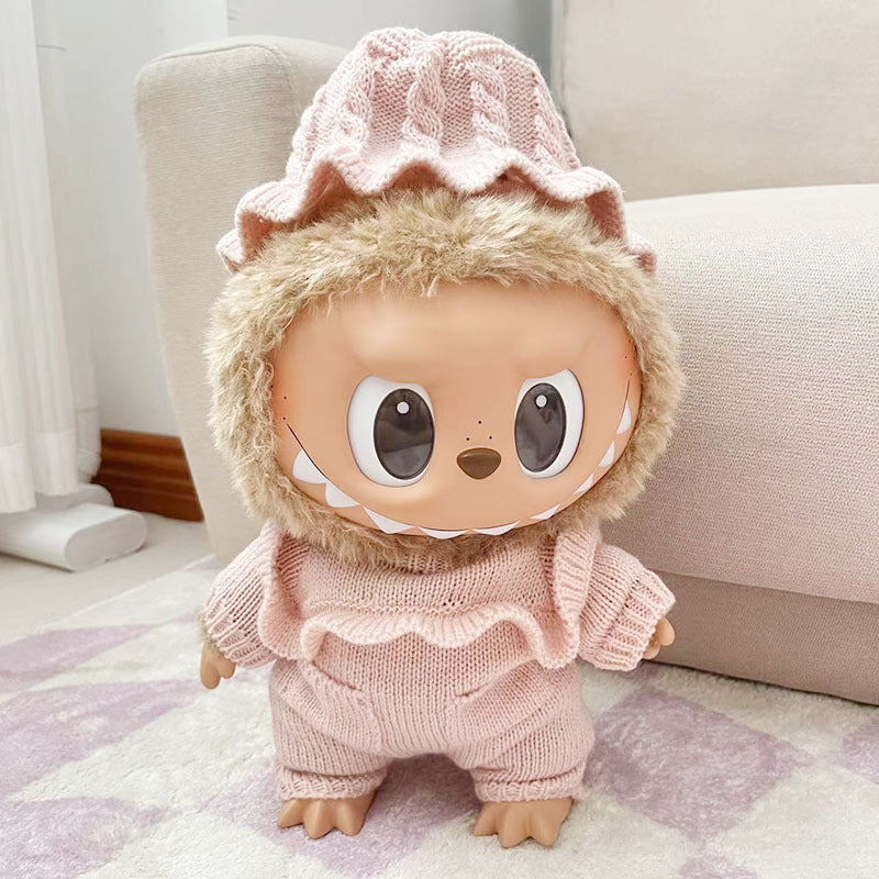 38Cm Labubu Vinyl Plush Doll Labubu Time to Chill Doll Dinosaur onesie