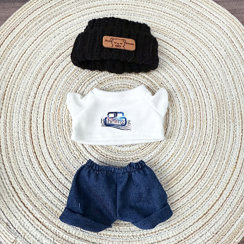 The first, second and third generation keychain Labubu clothes pendant Labubu baby clothes cool street style suit cute