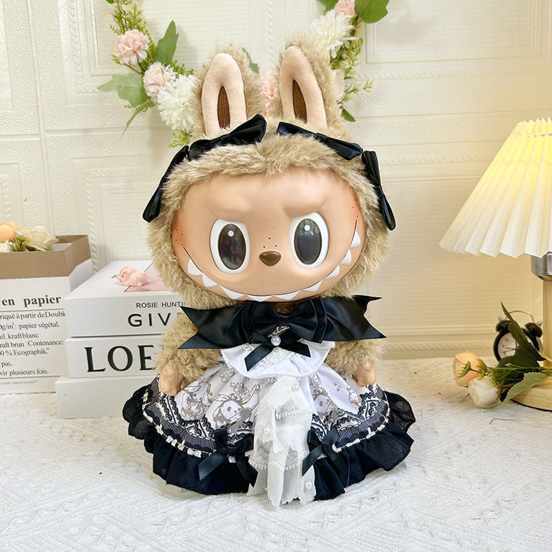 38Cm Labubu vinyl plush doll clothes for Labubu doll clothes summer pipa clothes set cute