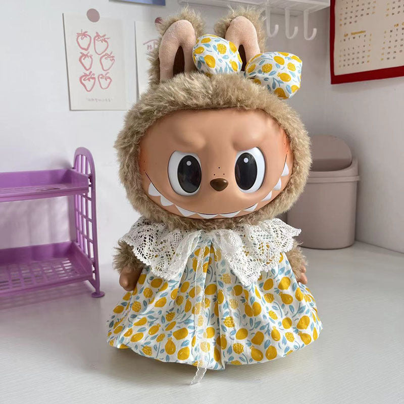38Cm Labubu Plush Doll Clothes New Labubu Time to Chill Doll Clothes