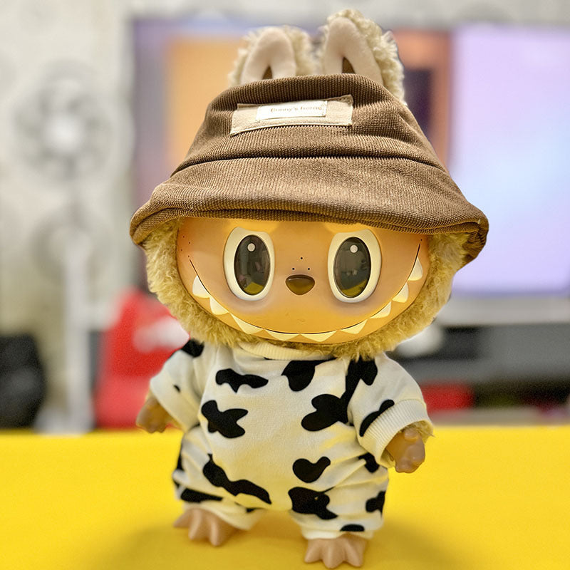 38Cm Labubu plush doll clothes for Labubu doll clothes Christmas suit Casual bear sweater