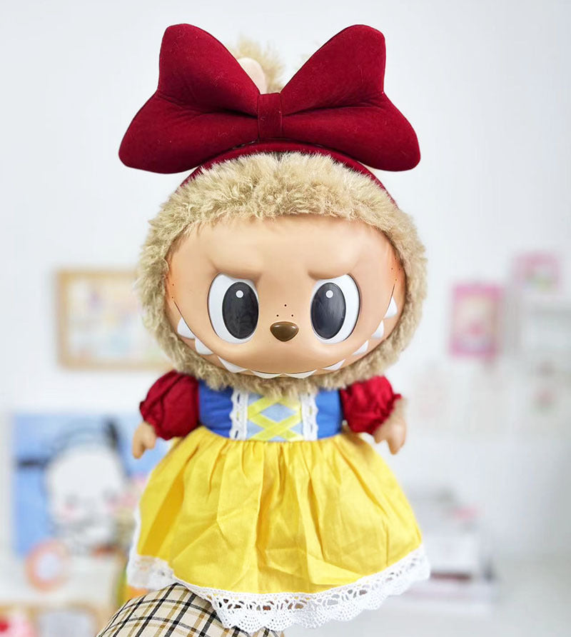 38Cm Labubu vinyl plush doll clothes for Labubu doll clothes summer pipa clothes set cute
