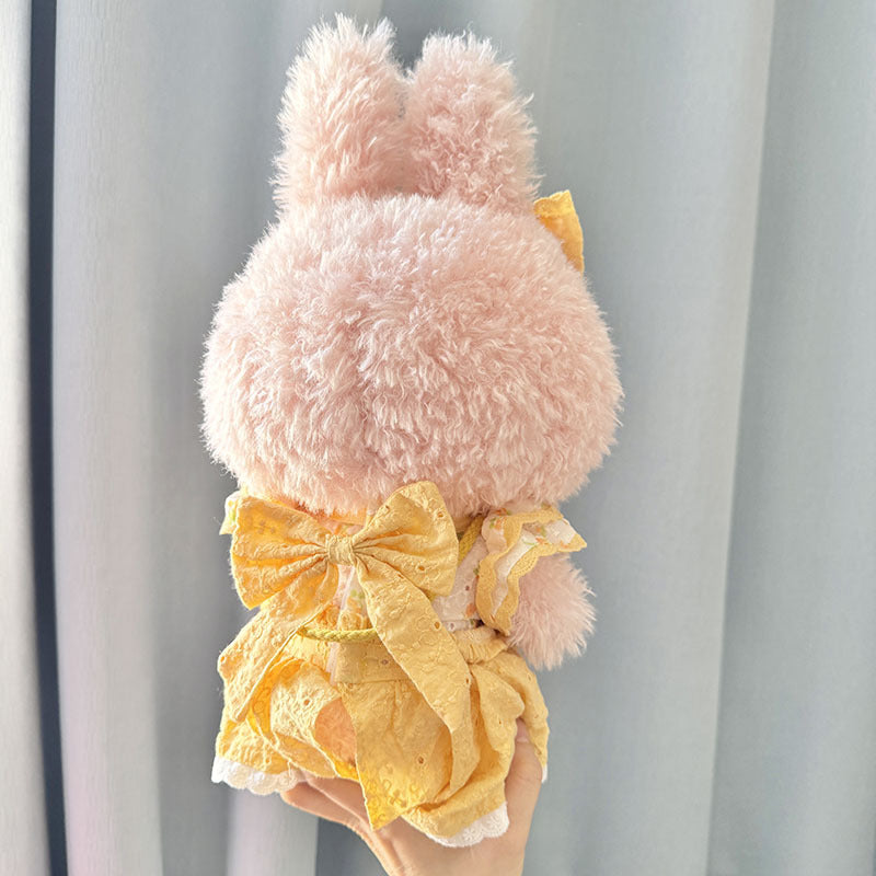 38Cm Labubu Plush Doll Dress for Labubu Doll MOKOKO Sweetheart 2024 Yellow Summer Belle