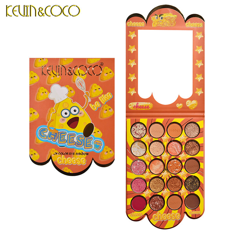 KEVIN & COCO 20 Color Cheese Cheese Eyeshadow Disc Matte Pearlescent Earth Color For Beginners