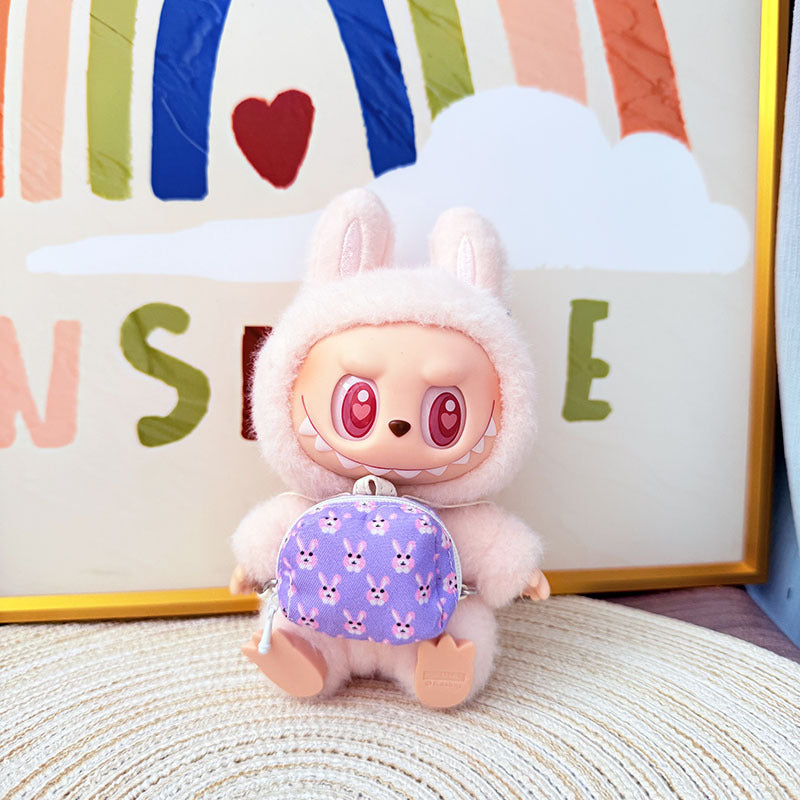 One, two and three generations of Rab cloth bag accessories 17cm blind box labubu pendant messenger bag kettle bag accessories
