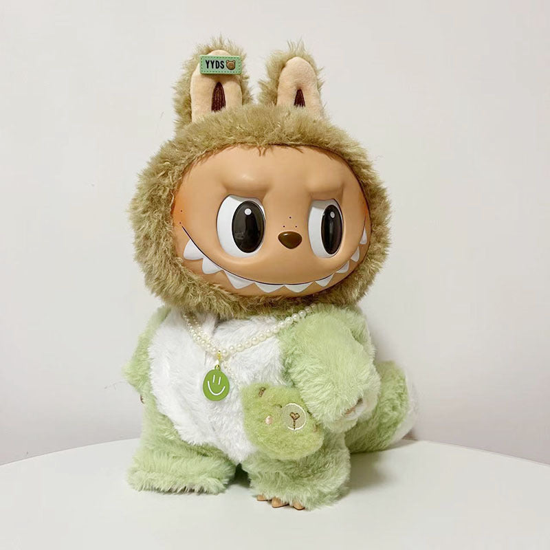 38Cm Labubu Time to Chill Doll Dinosaur Shark onesie