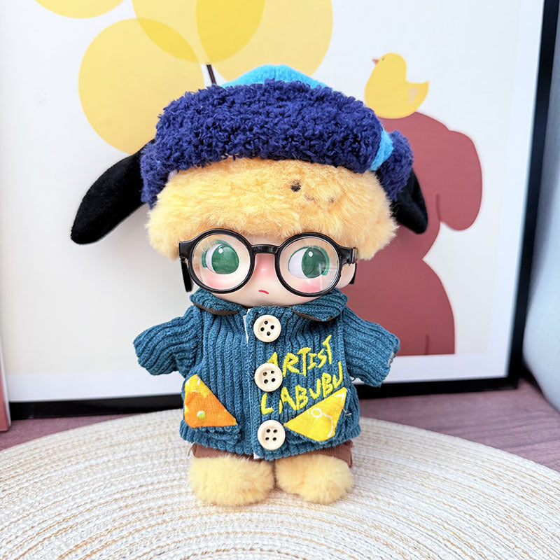POP MART plush pendant DIMOO vinyl clothes Brutova clothes literary blue wind cocoa ranch set